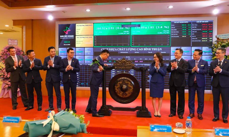 Cổ phiếu BQP của Công ty Nhựa Chất lượng cao Bình Thuận chính thức niêm yết trên UPCoM Cổ phiếu BQP của Công ty Nhựa Chất lượng cao Bình Thuận chính thức niêm yết trên UPCoM