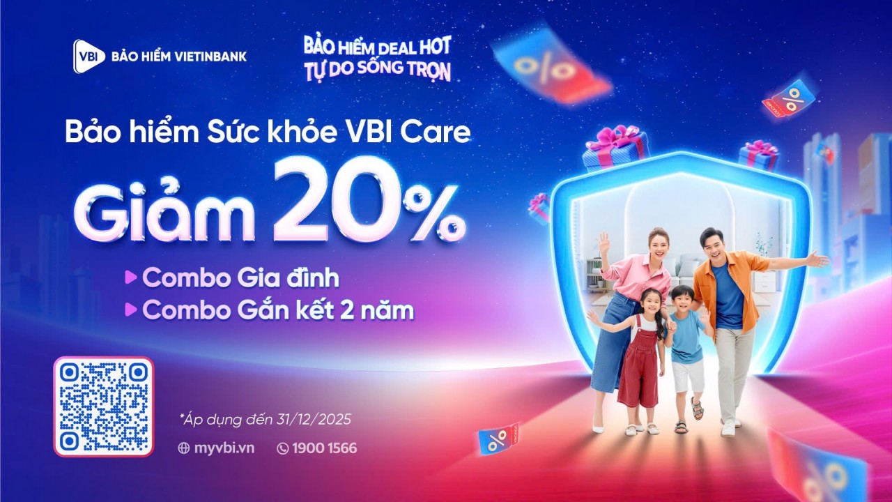 Bảo hiểm VietinBank (VBI) ra mắt chương trình “Bảo hiểm deal hot – Tự do sống trọn” Bảo hiểm VietinBank (VBI) ra mắt chương trình “Bảo hiểm deal hot – Tự do sống trọn”