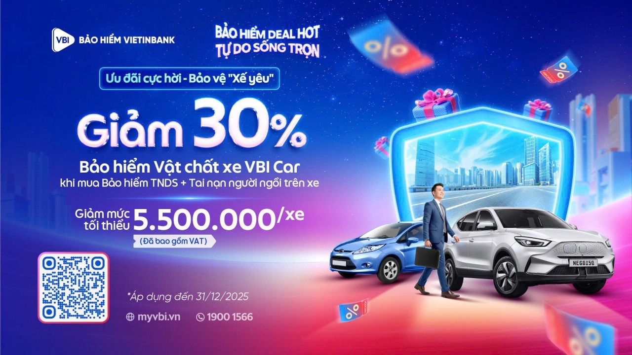 Bảo hiểm VietinBank (VBI) ra mắt chương trình “Bảo hiểm deal hot – Tự do sống trọn” Bảo hiểm VietinBank (VBI) ra mắt chương trình “Bảo hiểm deal hot – Tự do sống trọn”