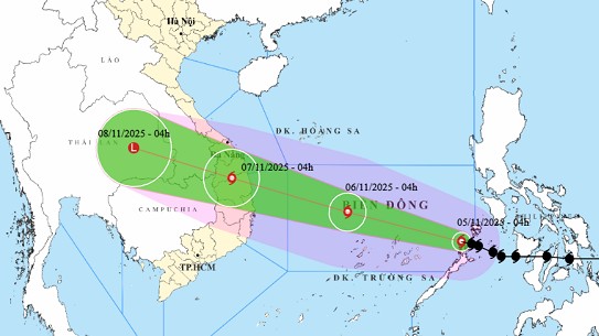 Tin bão khẩn cấp - cơn bão số 13 và các chỉ đạo ứng phó