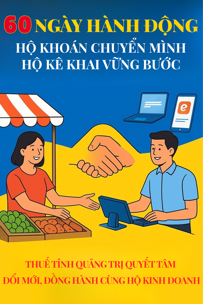 Thuế tỉnh Quảng Trị triển khai Chiến dịch “60 ngày hành động - Hộ khoán chuyển mình, Hộ kê khai vững bước”