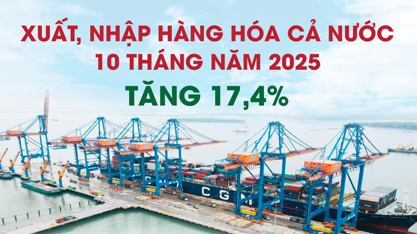 Infographics: Tổng kim ngạch xuất, nhập khẩu hàng hóa cả nước đạt 762,44 tỷ USD