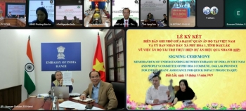 Chính phủ Ấn Độ hỗ trợ thực hiện 10 Dự án tác động nhanh tại 10 tỉnh thành