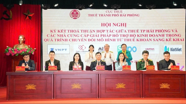 Thuế TP. Hải Phòng và các nhà cung cấp giải pháp đồng hành hỗ trợ hộ kinh doanh chuyển sang kê khai thuế