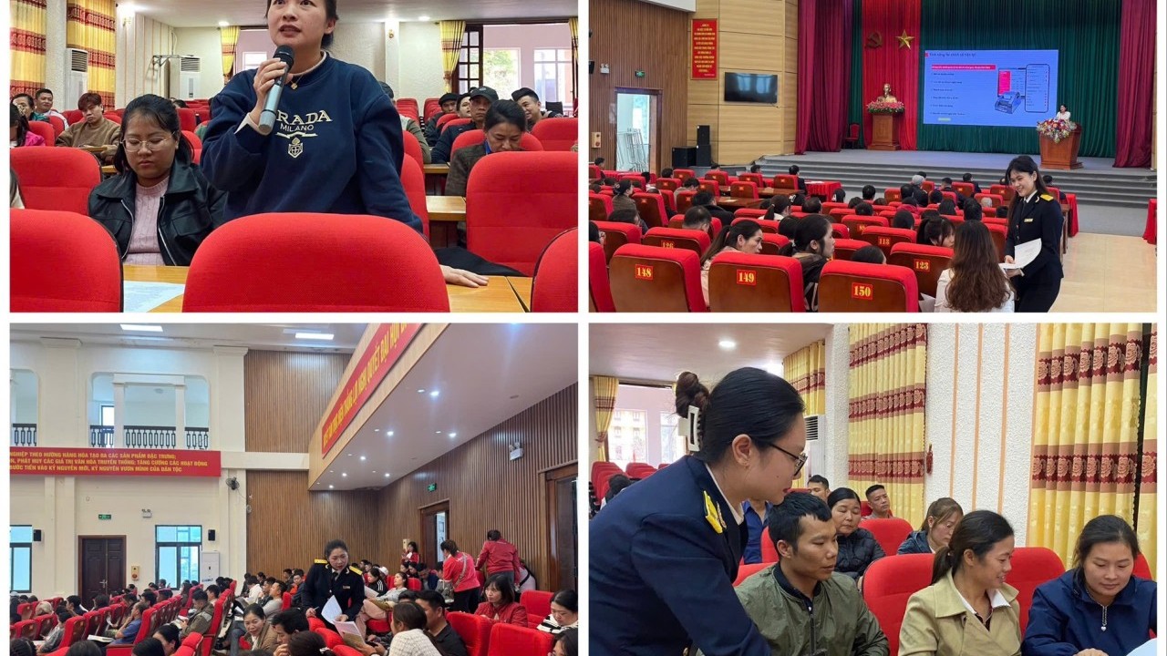 Thuế cơ sở 8 (Tuyên Quang) tuyên truyền chuyển đổi mô hình quản lý thuế với hộ kinh doanh