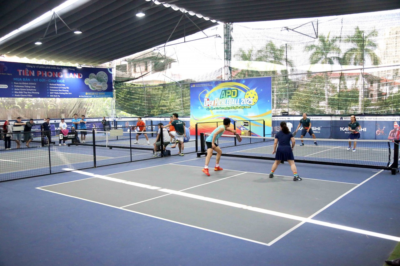 Gần 160 vận động viên tham gia Giải APD Open Picklebal lần thứ Nhất Gần 160 vận động viên tham gia Giải APD Open Picklebal lần thứ Nhất