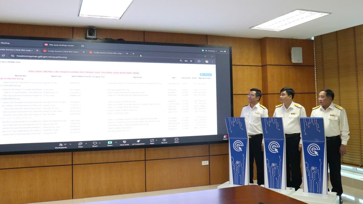 Thuế tỉnh Phú Thọ tìm ra 96 hộ, cá nhân trúng thưởng "Hóa đơn may mắn" quý I và quý II/2025