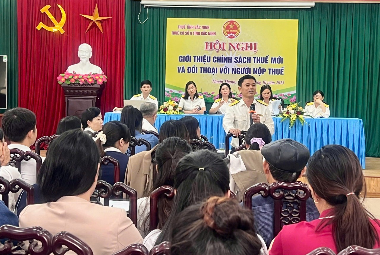 Thuế tỉnh Bắc Ninh lập tổ công tác triển khai chuyển đổi mô hình quản lý thuế hộ kinh doanh