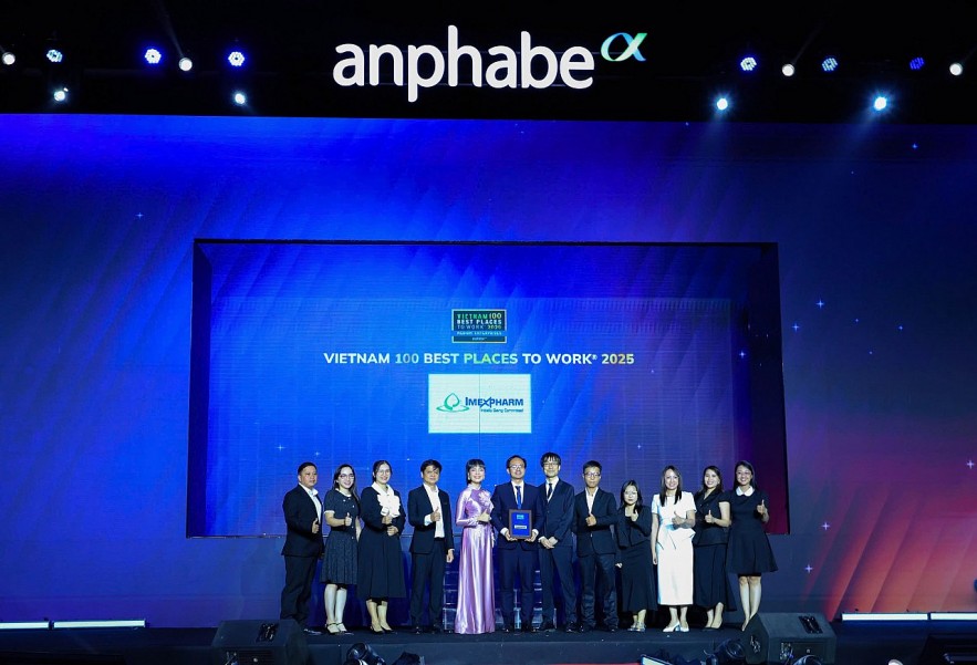 Imexpharm được vinh danh “Nơi làm việc tốt nhất Việt Nam - ngành dược” năm 2025