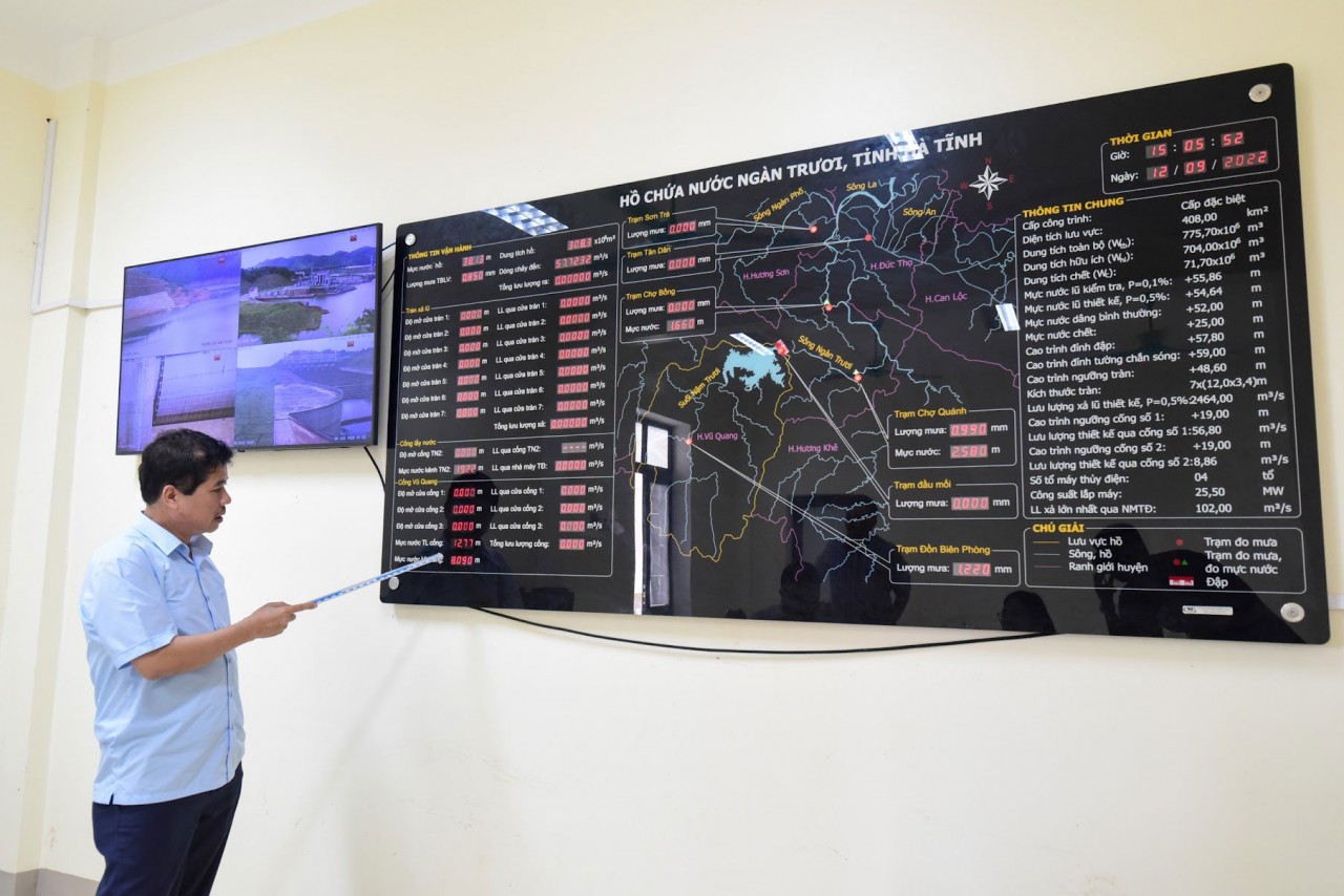 Chuẩn hóa dữ liệu hệ thống hồ chứa để ứng phó với mưa lũ cực đoan