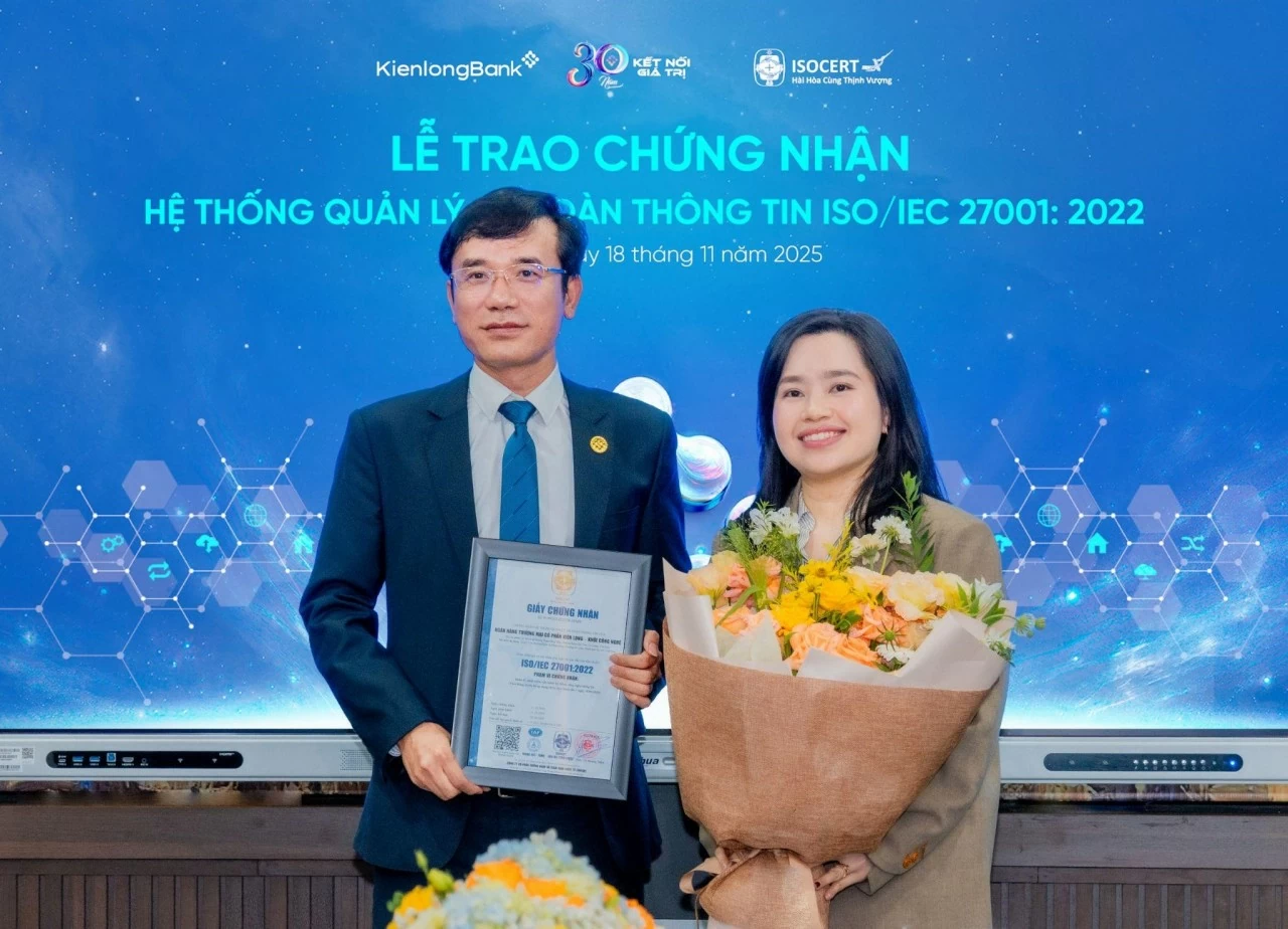 KienlongBank nâng cấp cam kết bảo mật thông tin khách hàng qua chuẩn mực quốc tế ISO/IEC 27001:2022
