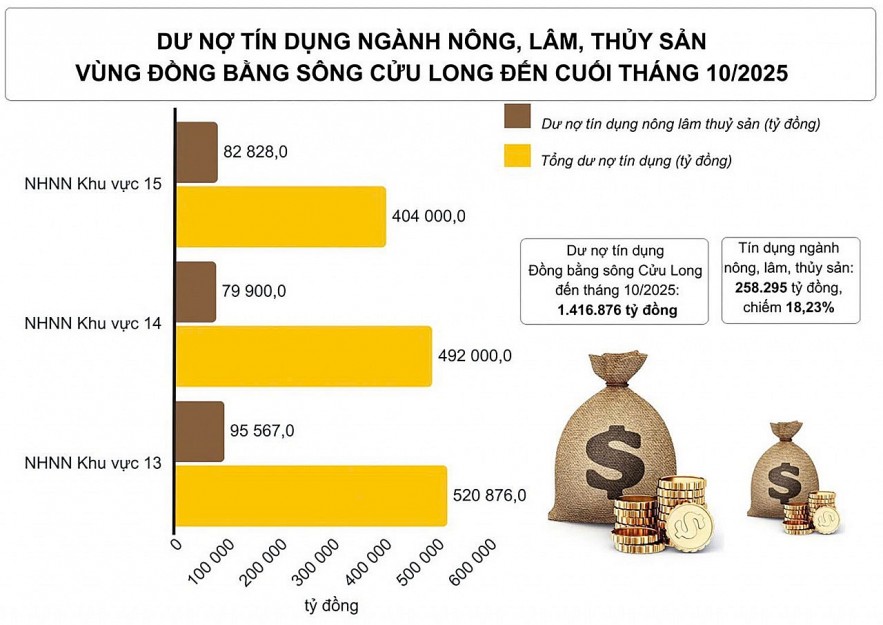 Tín dụng tạo lực đẩy phát triển nông nghiệp hiện đại Đồng bằng sông Cửu Long Tín dụng tạo lực đẩy phát triển nông nghiệp hiện đại Đồng bằng sông Cửu Long