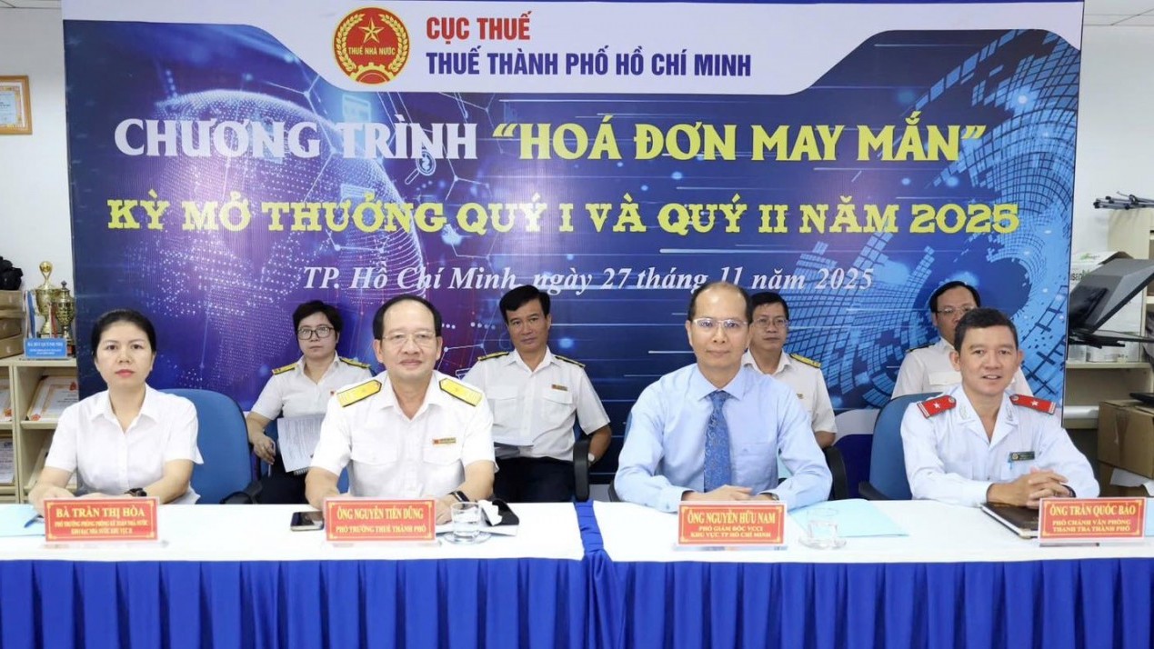 Đã tìm ra 164 chủ hóa đơn may mắn tại TP. Hồ Chí Minh