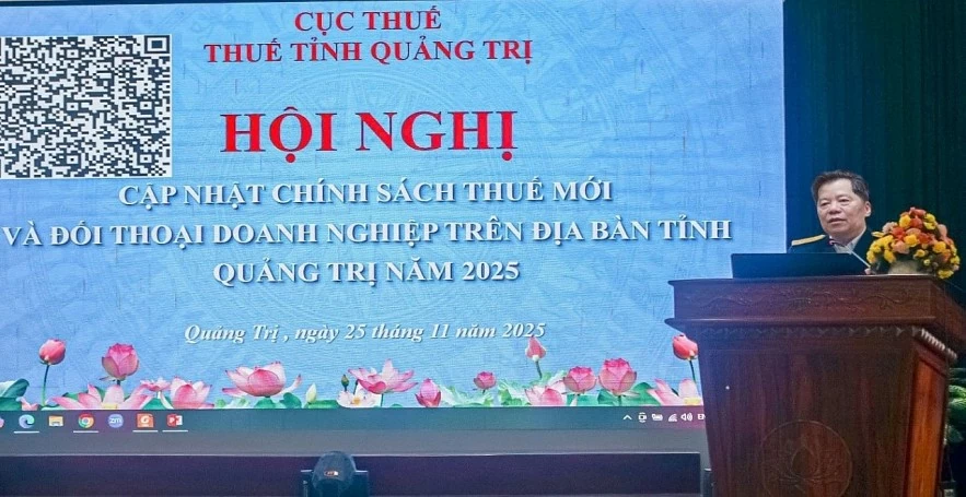 Thuế tỉnh Quảng Trị phổ biến chính sách thuế mới và đối thoại doanh nghiệp năm 2025 Thuế tỉnh Quảng Trị phổ biến chính sách thuế mới và đối thoại doanh nghiệp năm 2025