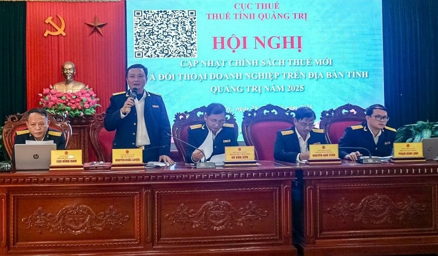 Thuế tỉnh Quảng Trị phổ biến chính sách thuế mới và đối thoại doanh nghiệp năm 2025 Thuế tỉnh Quảng Trị phổ biến chính sách thuế mới và đối thoại doanh nghiệp năm 2025