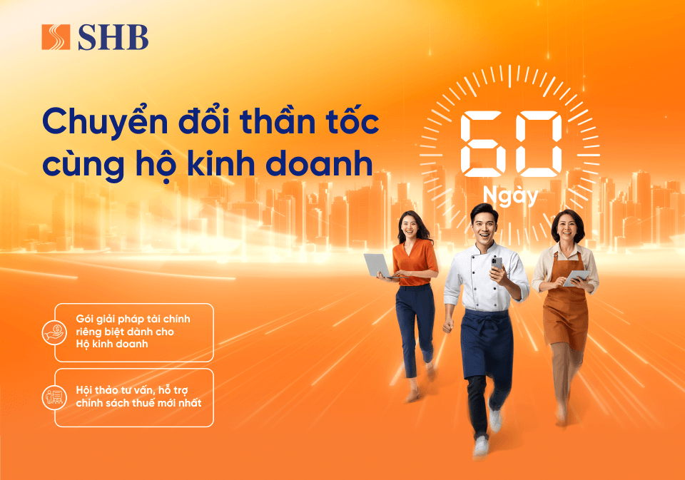 SHB kích hoạt chiến dịch 60 ngày chuyển đổi tăng tốc cho tiểu thương trên toàn quốc SHB kích hoạt chiến dịch 60 ngày chuyển đổi tăng tốc cho tiểu thương trên toàn quốc
