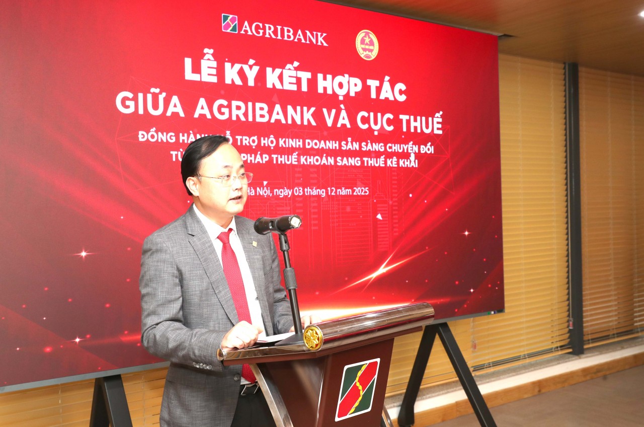 Cục Thuế cùng Agribank gỡ bỏ mọi rào cản để hộ kinh doanh chuyển đổi sang kê khai Cục Thuế cùng Agribank gỡ bỏ mọi rào cản để hộ kinh doanh chuyển đổi sang kê khai