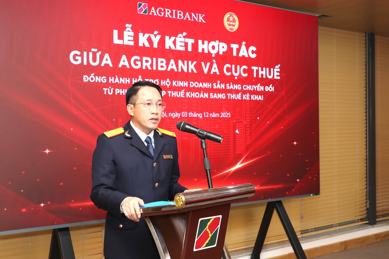 Cục Thuế cùng Agribank gỡ bỏ mọi rào cản để hộ kinh doanh chuyển đổi sang kê khai Cục Thuế cùng Agribank gỡ bỏ mọi rào cản để hộ kinh doanh chuyển đổi sang kê khai