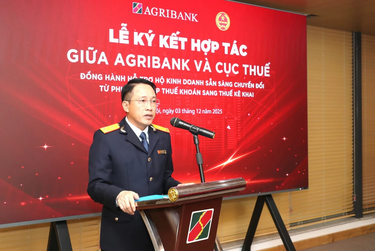 Cục Thuế cùng Agribank gỡ bỏ mọi rào cản để hộ kinh doanh chuyển đổi sang kê khai Cục Thuế cùng Agribank gỡ bỏ mọi rào cản để hộ kinh doanh chuyển đổi sang kê khai