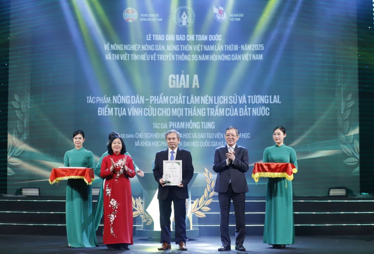 Vinh danh trao giải cho 45 tác phẩm báo chí viết về nông nghiệp, nông dân, nông thôn