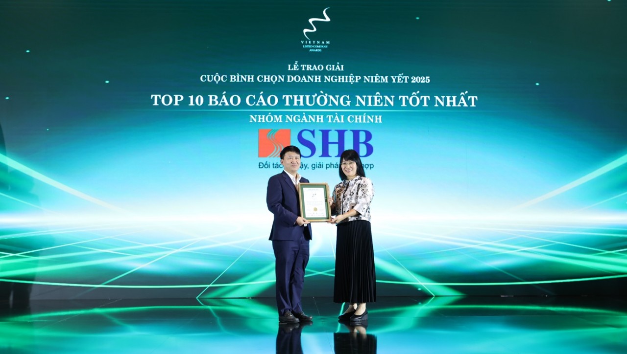 Lần thứ 5, SHB được vinh danh trong TOP 10 doanh nghiệp có báo cáo thường niên tốt nhất Lần thứ 5, SHB được vinh danh trong TOP 10 doanh nghiệp có báo cáo thường niên tốt nhất
