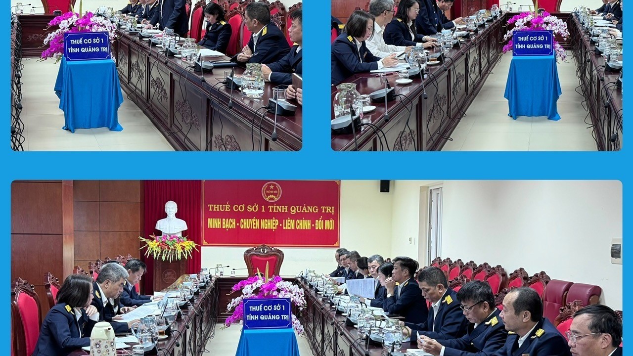 Thuế tỉnh Quảng Trị kiểm tra hỗ trợ kê khai thuế với hộ kinh doanh tại Thuế cơ sở 1