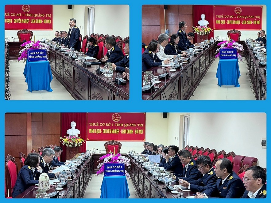 Thuế tỉnh Quảng Trị kiểm tra hỗ trợ kê khai thuế với hộ kinh doanh tại Thuế cơ sở 1 Thuế tỉnh Quảng Trị kiểm tra hỗ trợ kê khai thuế với hộ kinh doanh tại Thuế cơ sở 1