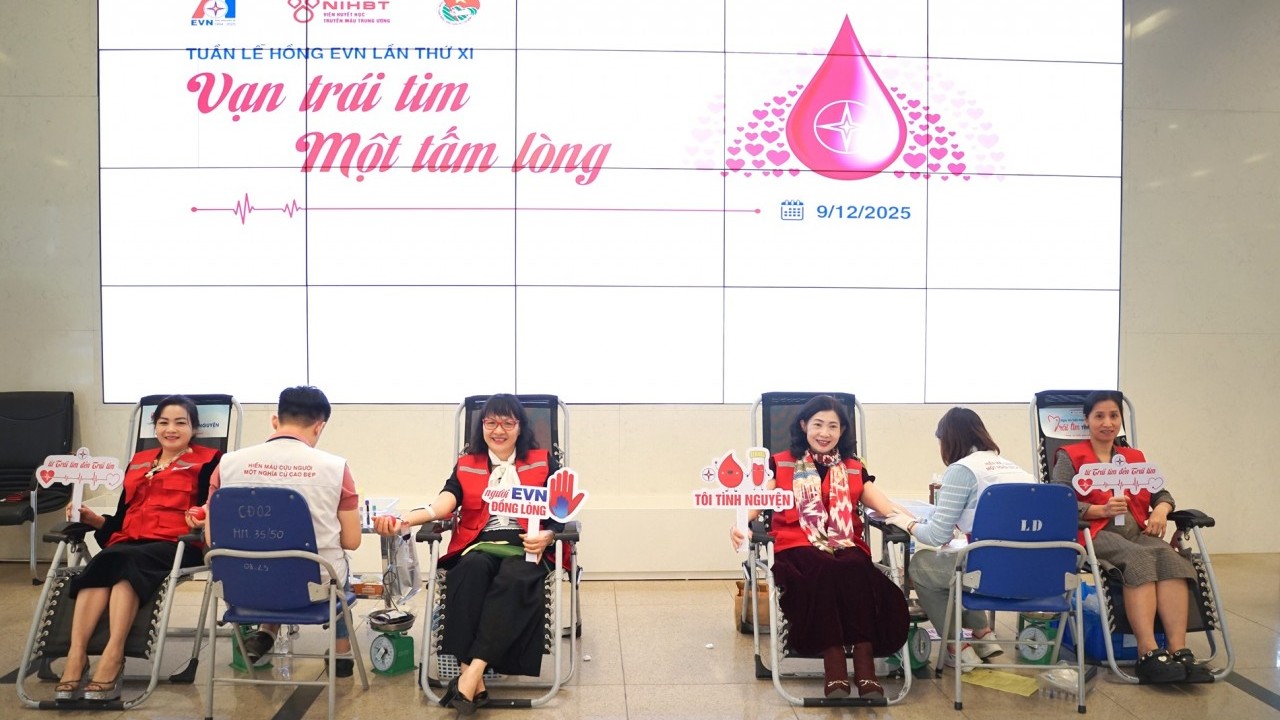 EVN phát động Tuần lễ hồng với thông điệp “Vạn trái tim - Một tấm lòng”