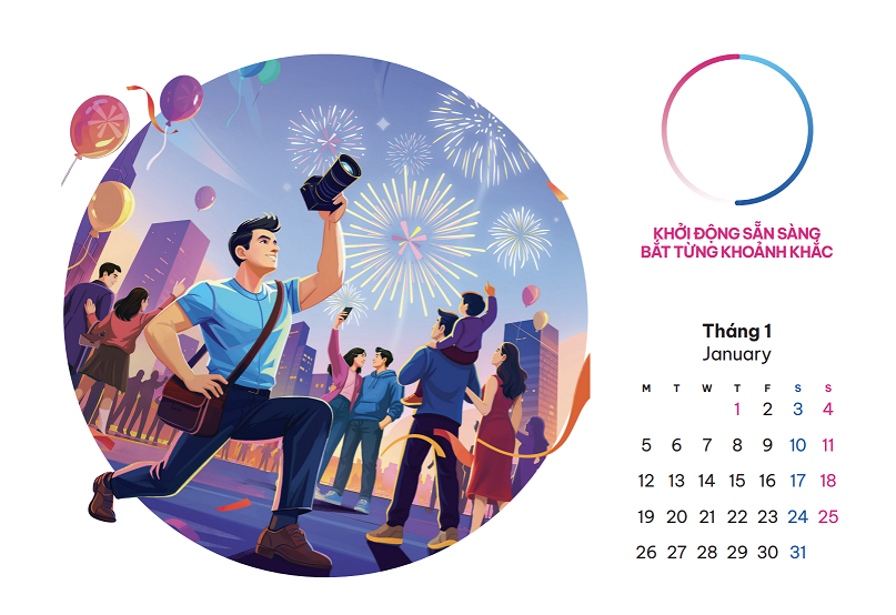 Bộ lịch MB Life 2026: Hành trình sống trọn đam mê