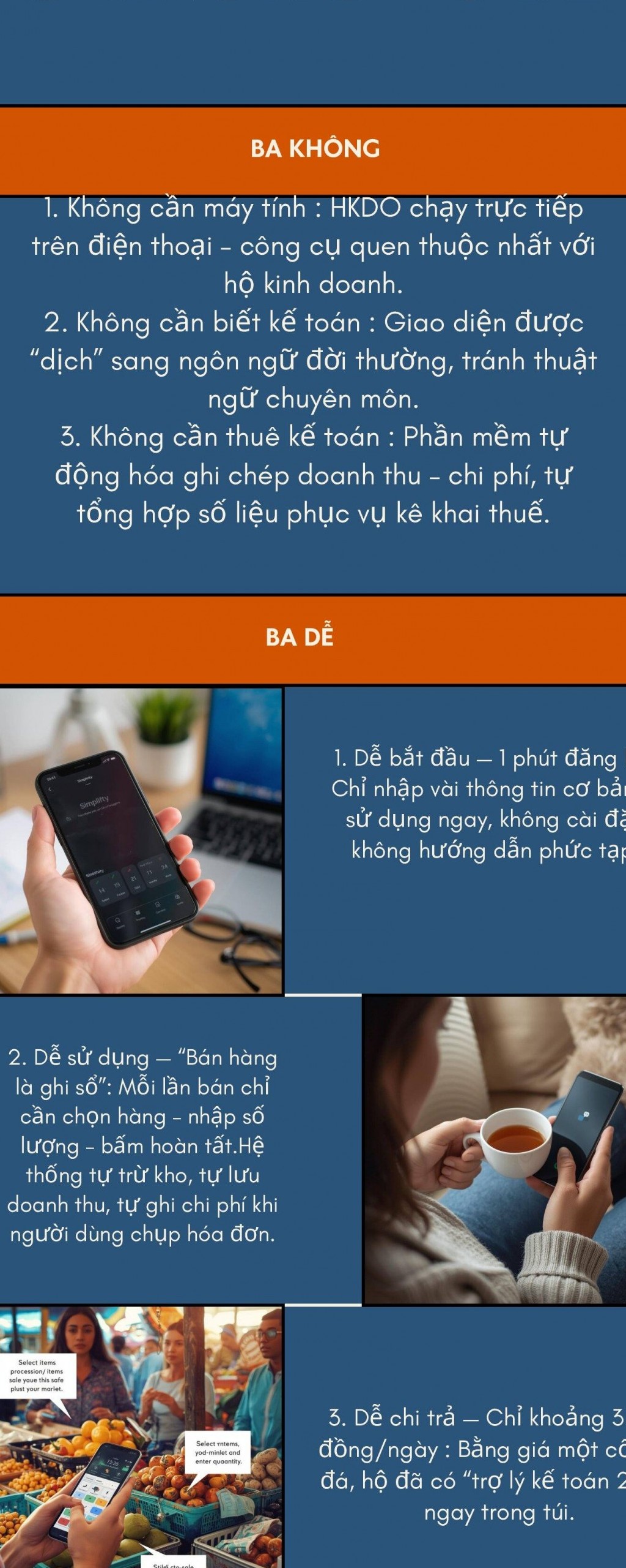 HKDO – “trợ lý kế toán trong điện thoại” đồng hành với hộ kinh doanh chuyển từ thuế khoán sang tự khai, tự nộp