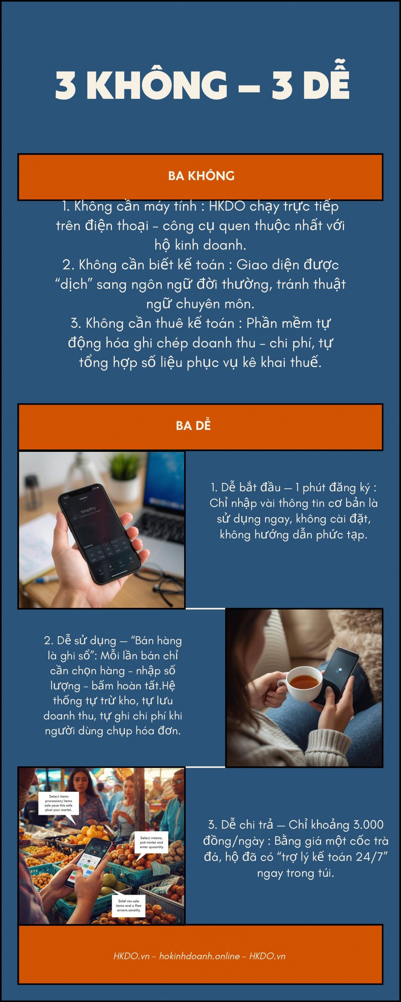 HKDO – “trợ lý kế toán trong điện thoại” đồng hành với hộ kinh doanh chuyển từ thuế khoán sang tự khai, tự nộp