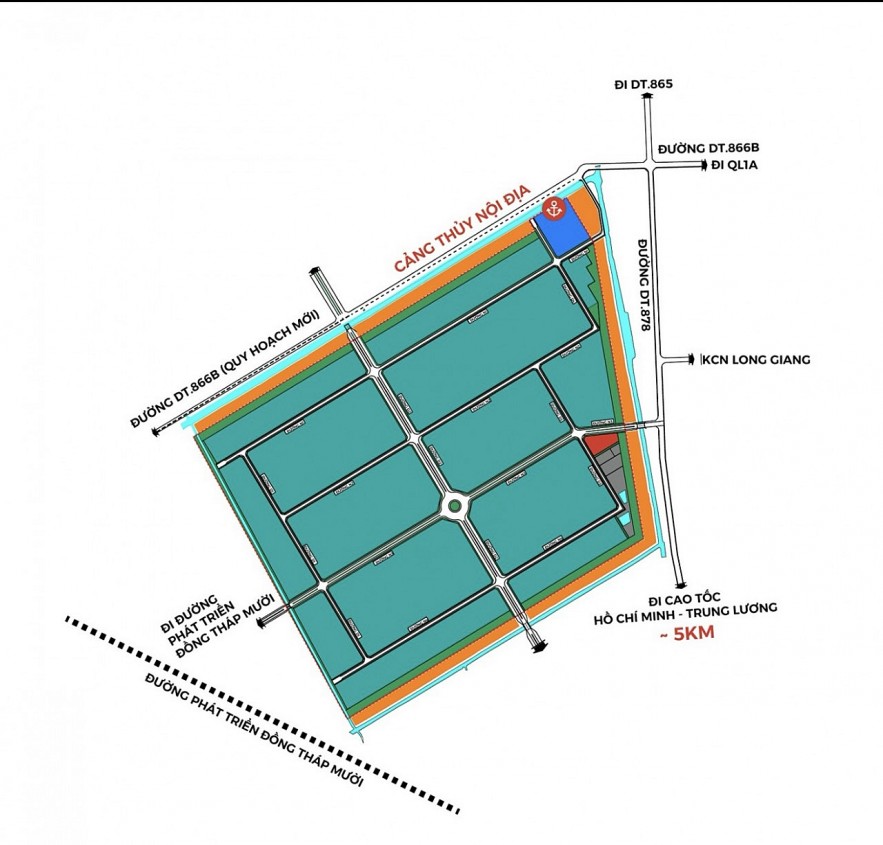 undefined Vietcombank Đông Sài Gòn giải ngân hơn 710 tỷ đồng giai đoạn 1, thúc đẩy dự án KCN IDICO Tân Phước 1 tăng tốc triển khai