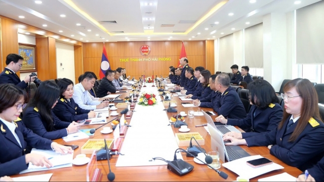 Vụ Thuế Lào khảo sát công tác quản lý thuế thu nhập cá nhân tại Thuế TP. Hải Phòng