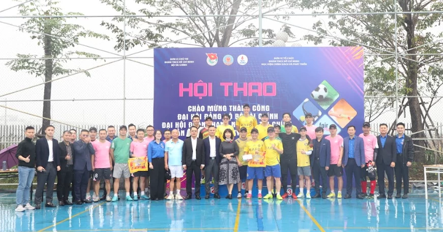 Sôi nổi Hội thao Thanh niên Bộ Tài chính trong chuỗi hoạt động chào mừng Đại hội