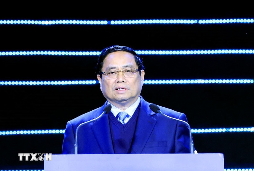 Việt Nam sẽ trở thành điểm đến hấp dẫn cho cộng đồng khởi nghiệp sáng tạo Thủ tướng Phạm Minh Chính tới dự và phát biểu chỉ đạo. (Ảnh: Tuấn Anh/TTXVN)