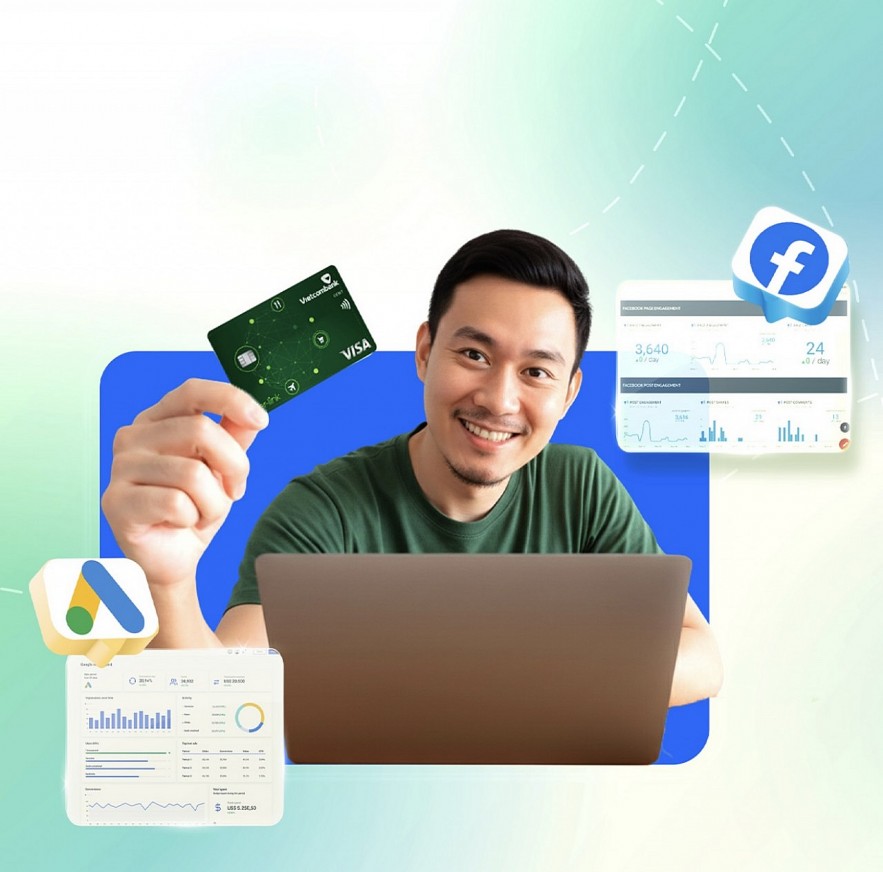 undefined Chạy Ads Không Lo Phí “Chát”: Vietcombank đồng hành cộng đồng marketing, quảng cáo mùa cao điểm