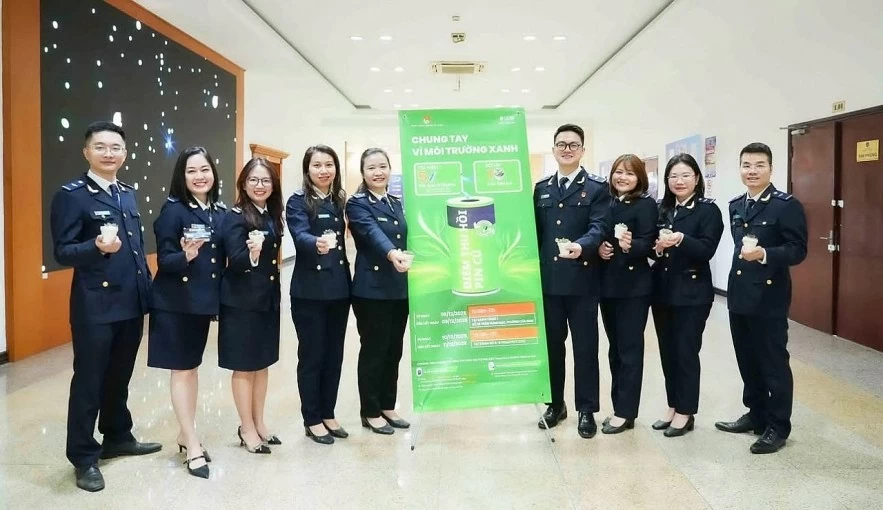 Tuổi trẻ Hải quan hưởng ứng phong trào sống xanh của Bộ Tài chính