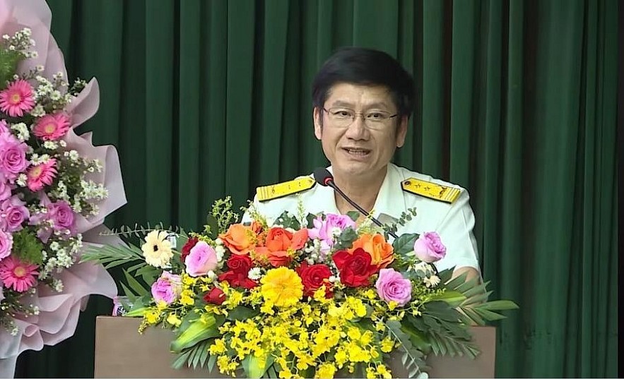 Ông Lê Minh Nhựt, Trưởng thuế tỉnh Gia Lai phát biểu tại lễ ký kết.