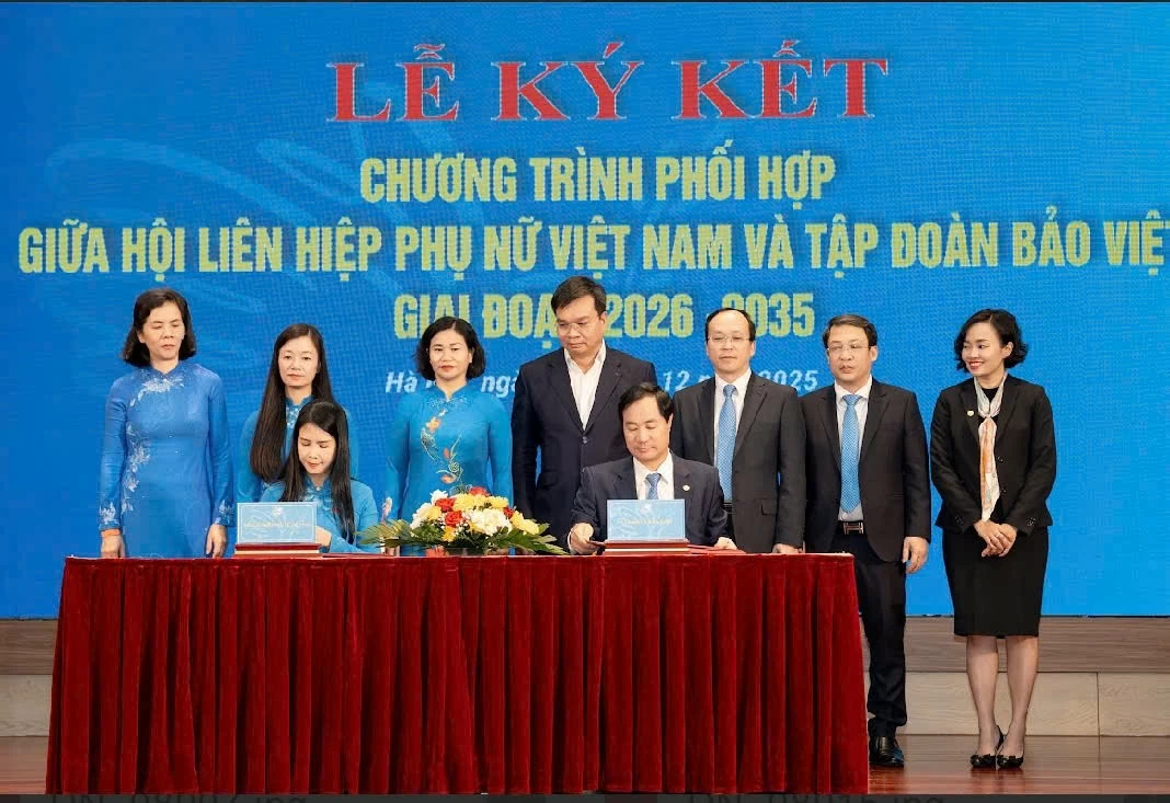 Hội Liên hiệp Phụ nữ Việt Nam và Tập đoàn Bảo Việt ký kết chương trình phối hợp giai đoạn 2026 – 2035