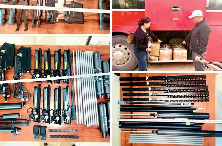 undefined Hải quan phối hợp ngăn chặn vụ vận chuyển linh kiện súng quân dụng