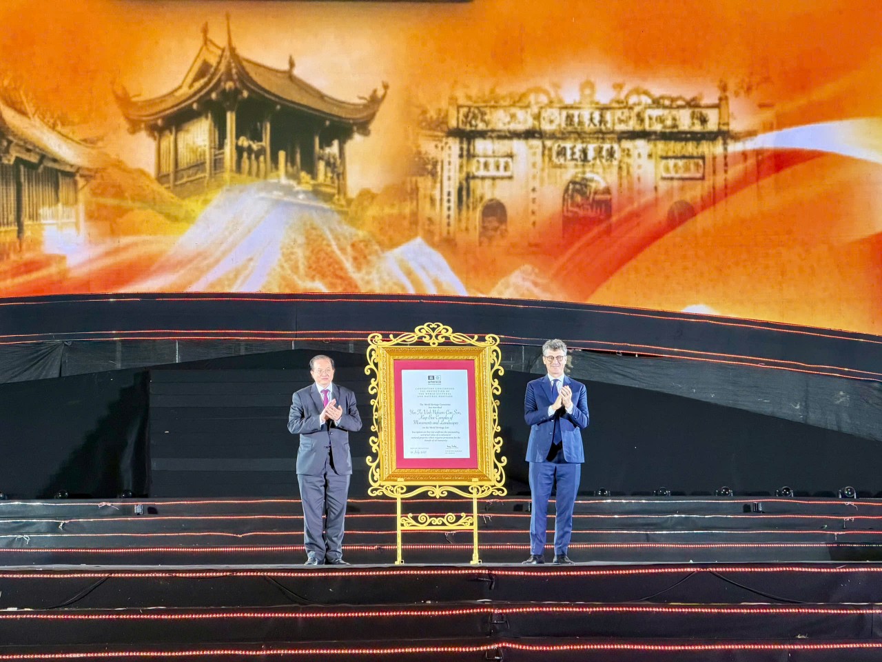 Quần thể di tích và danh thắng Yên Tử - Vĩnh Nghiêm - Côn Sơn, Kiếp Bạc đón nhận bằng Di sản Văn hóa thế giới