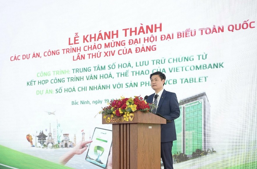 Vietcombank khánh thành 2 công trình, dự án chào mừng Đại hội đại biểu toàn quốc lần thứ XIV của Đảng