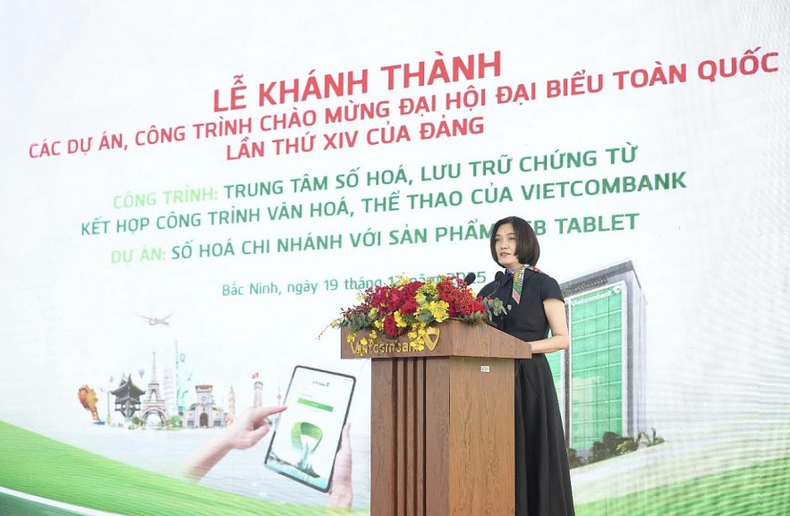 Vietcombank khánh thành 02 công trình, dự án chào mừng Đại hội đại biểu toàn quốc lần thứ XIV của Đảng