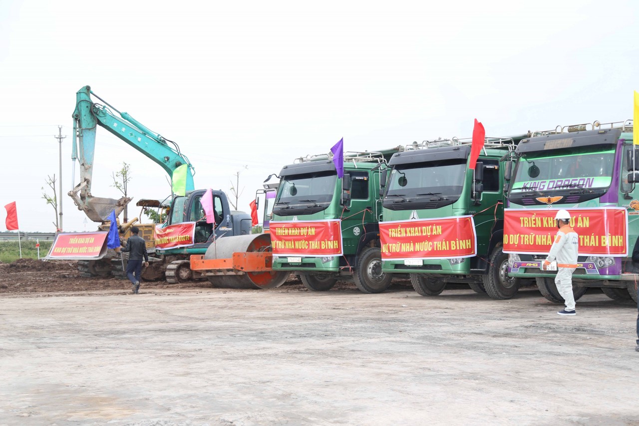 Triến khai xây dựng Dự án Kho dự trữ Thái Bình