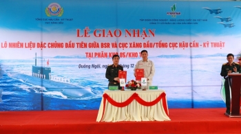 BSR bàn giao lô nhiên liệu đặc chủng đầu tiên phục vụ quốc phòng cho Cục Xăng dầu tại phân kho 85/kho 182