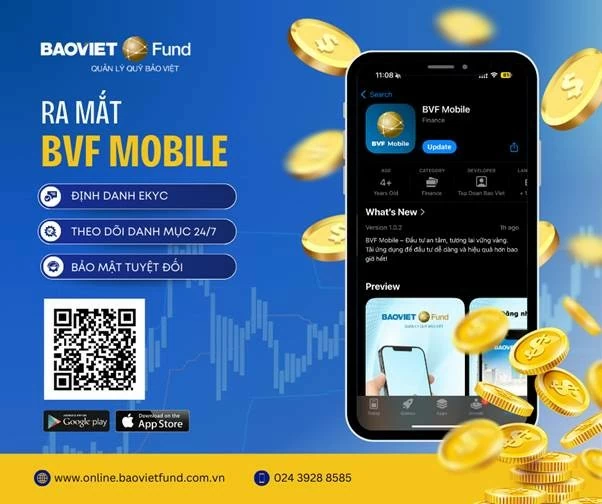 Baoviet Fund ra mắt ứng dụng BVF Mobile, ứng dụng đầu tư và giao dịch chứng chỉ quỹ thông minh