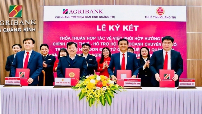 Thuế tỉnh Quảng Trị hợp tác với Agribank hỗ trợ hộ kinh doanh chuyển đổi số