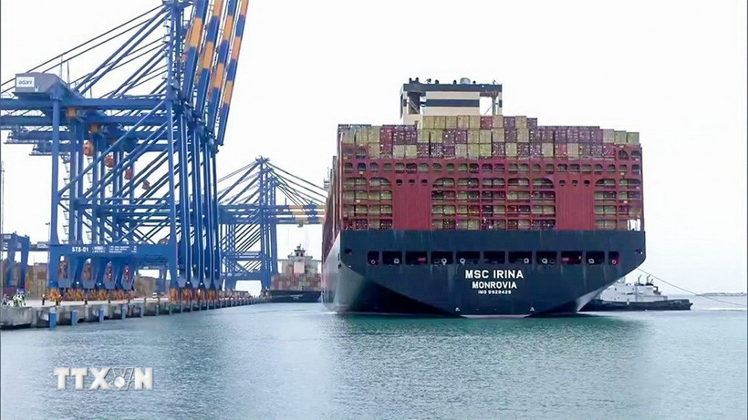 Cảng hàng hóa ở Thiruvananthapuram, Ấn Độ. (Nguồn: ANI/TTXVN)