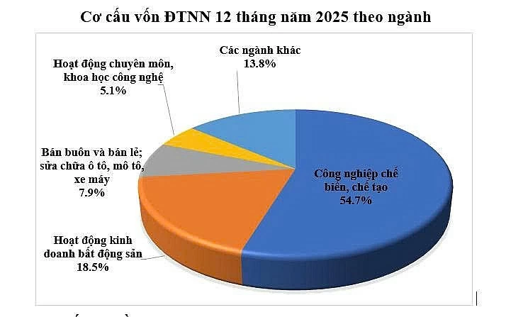 FDI năm 2025 giữ nhịp tăng trưởng trong bối cảnh nhiều biến động