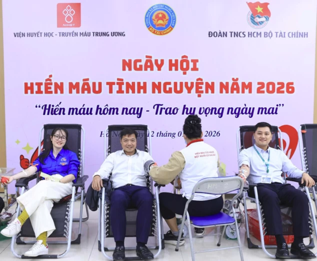 Tuổi trẻ ngành Tài chính chung tay hiến máu vì cộng đồng năm 2026 Tuổi trẻ ngành Tài chính chung tay hiến máu vì cộng đồng năm 2026